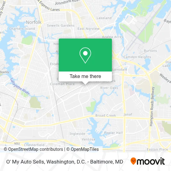 O' My Auto Sells map