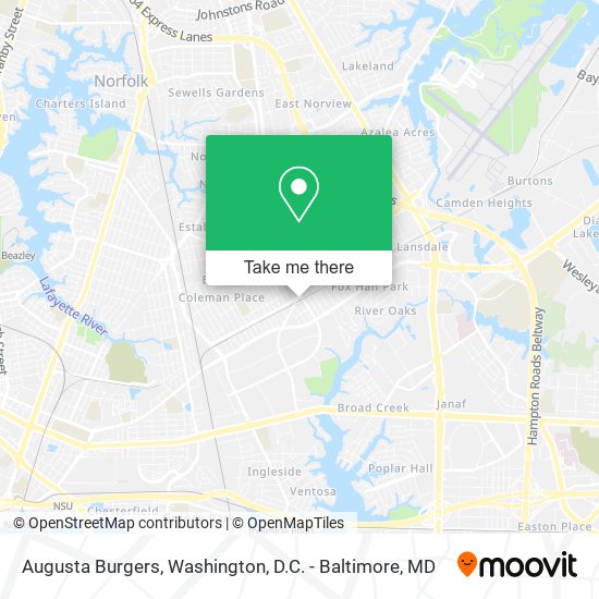 Augusta Burgers map