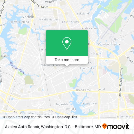 Mapa de Azalea Auto Repair