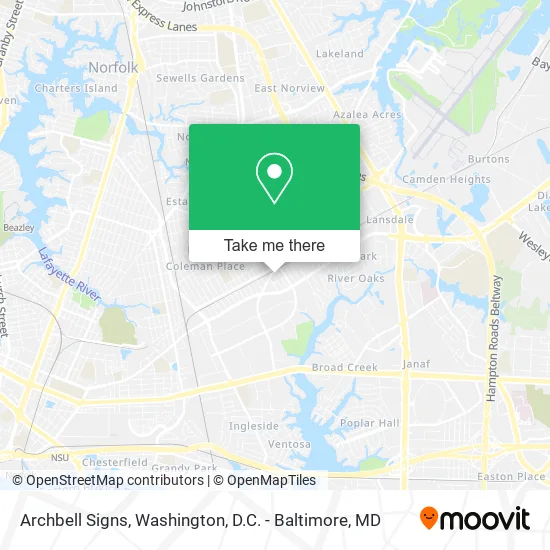 Archbell Signs map