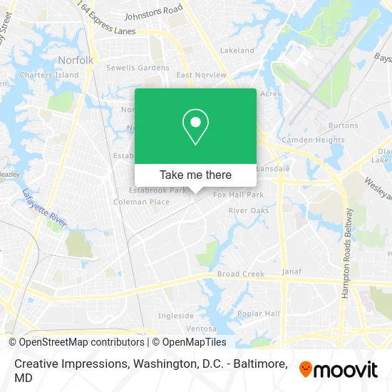 Creative Impressions map