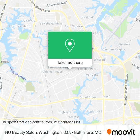 Mapa de NU Beauty Salon