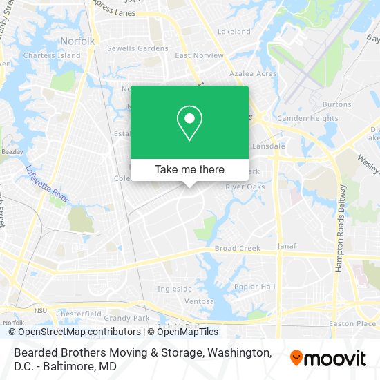 Mapa de Bearded Brothers Moving & Storage