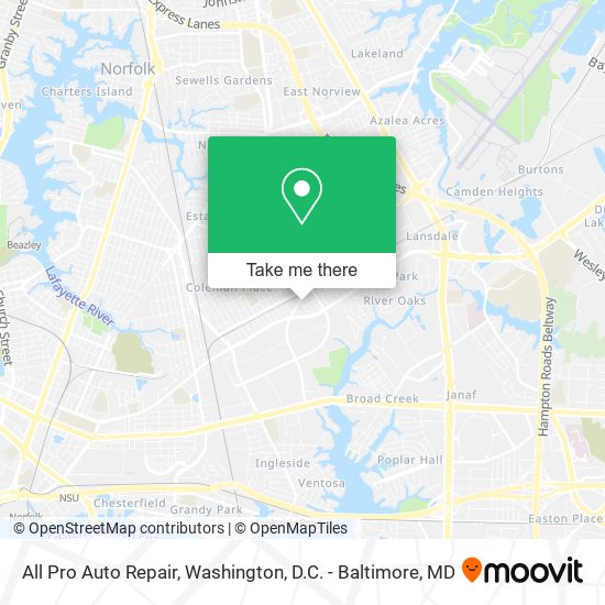 All Pro Auto Repair map