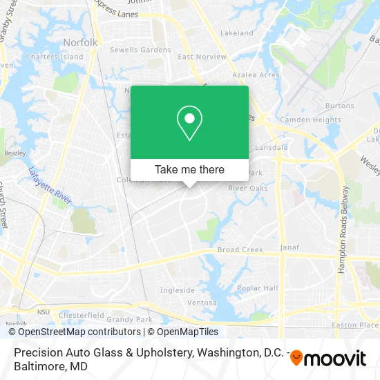 Precision Auto Glass & Upholstery map