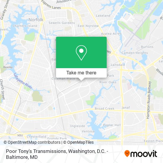 Mapa de Poor Tony's Transmissions