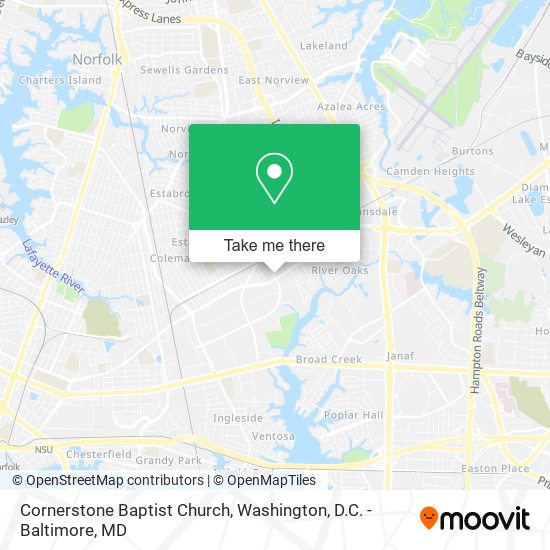 Cornerstone Baptist Church map