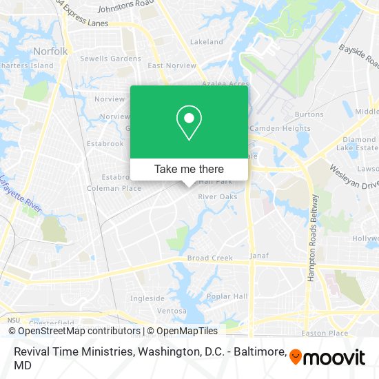 Revival Time Ministries map