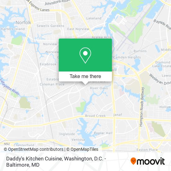 Daddy's Kitchen Cuisine map