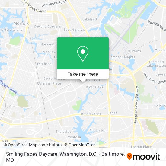 Smiling Faces Daycare map