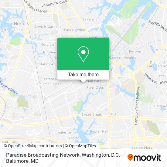 Paradise Broadcasting Network map