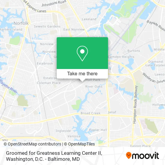 Mapa de Groomed for Greatness Learning Center II