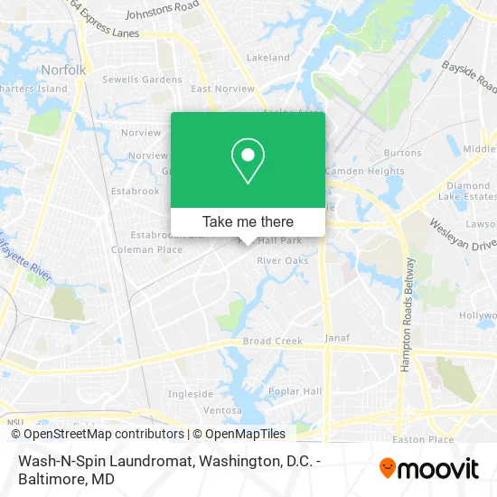 Mapa de Wash-N-Spin Laundromat