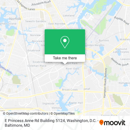 E Princess Anne Rd Building 5124 map