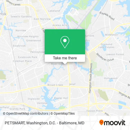 PETSMART map