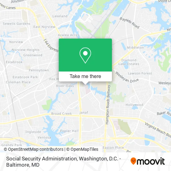 Social Security Administration map