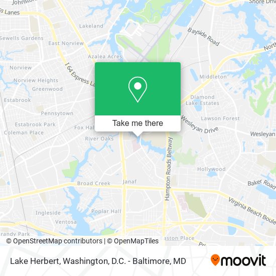 Lake Herbert map