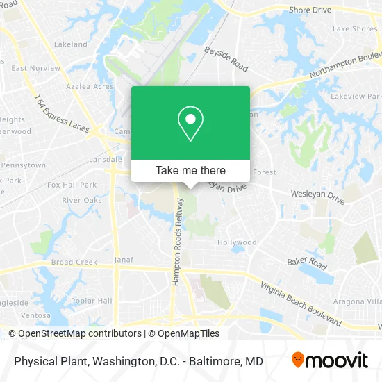 Mapa de Physical Plant