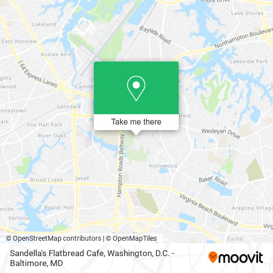 Mapa de Sandella's Flatbread Cafe