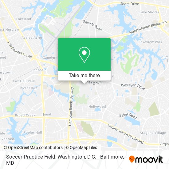 Soccer Practice Field map