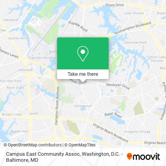 Campus East Community Assoc map