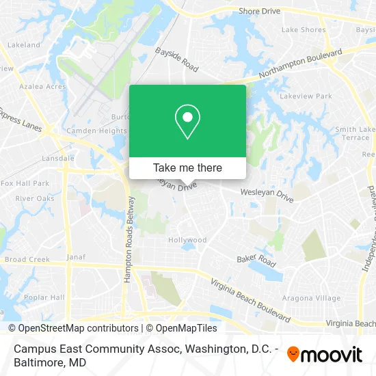 Campus East Community Assoc map