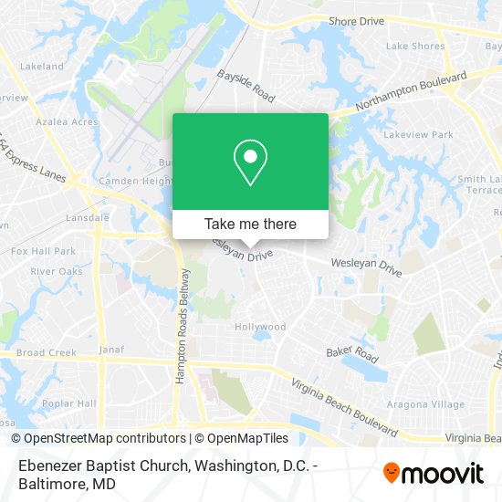Mapa de Ebenezer Baptist Church