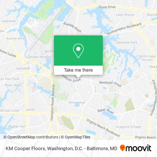 KM Cooper Floors map