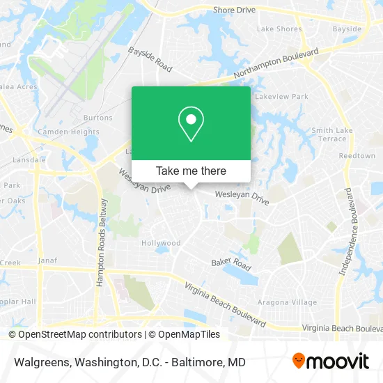 Mapa de Walgreens