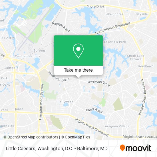 Little Caesars map