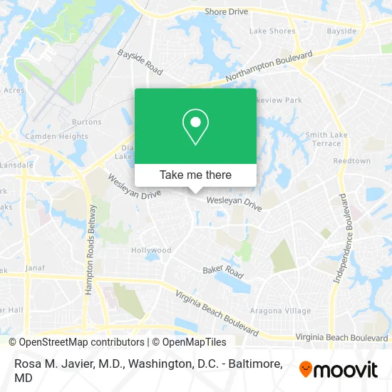 Rosa M. Javier, M.D. map