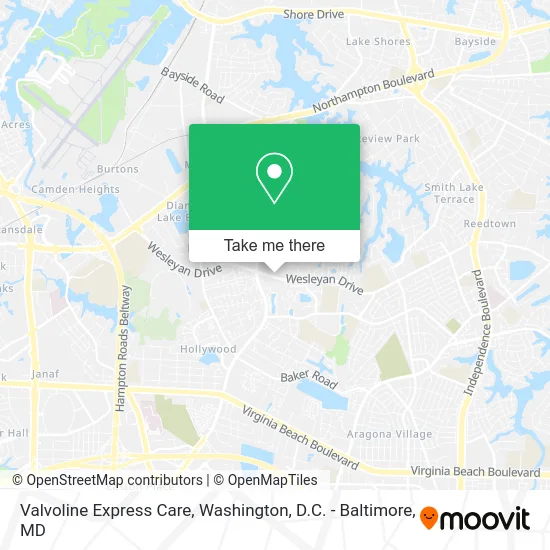 Valvoline Express Care map