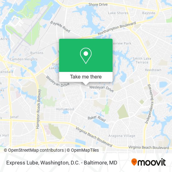Express Lube map