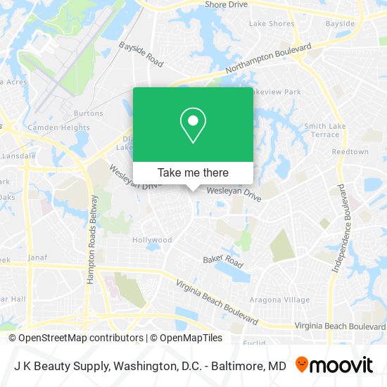 J K Beauty Supply map