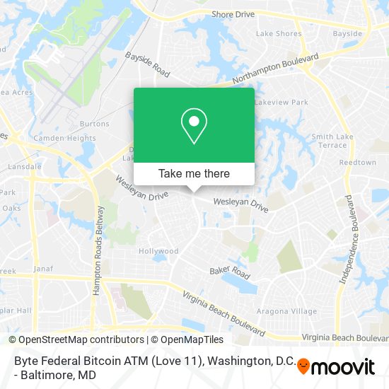 Byte Federal Bitcoin ATM (Love 11) map