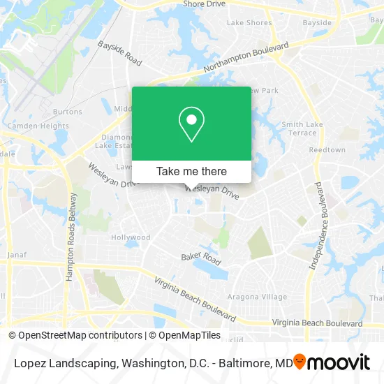 Lopez Landscaping map