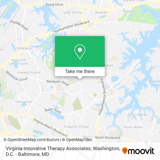 Mapa de Virginia Innovative Therapy Associates