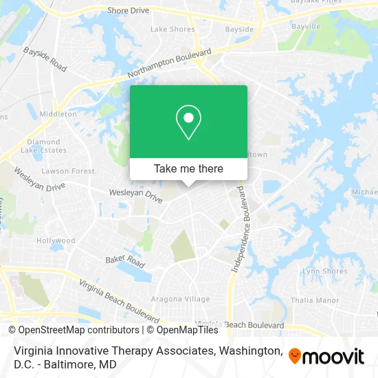 Virginia Innovative Therapy Associates map
