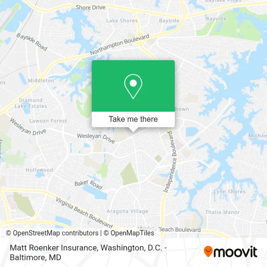 Matt Roenker Insurance map