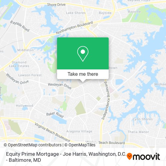 Equity Prime Mortgage - Joe Harris map