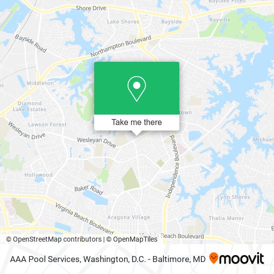 AAA Pool Services map