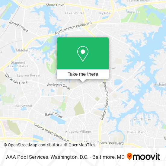 AAA Pool Services map