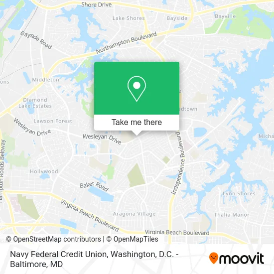 Navy Federal Credit Union map