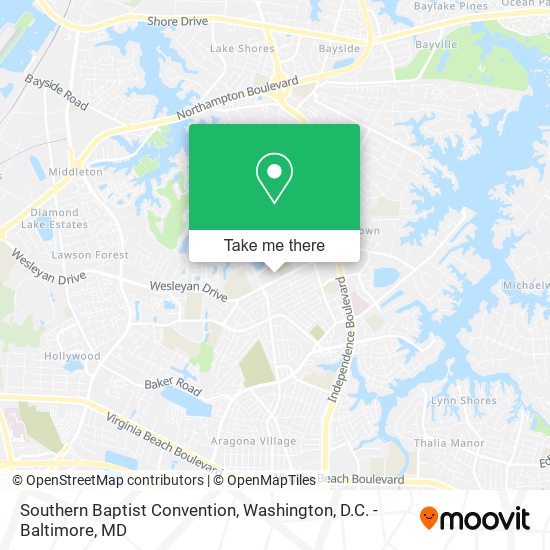 Southern Baptist Convention map