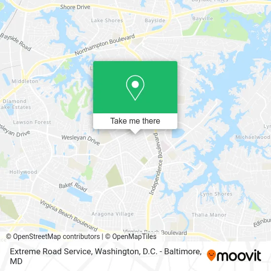 Extreme Road Service map