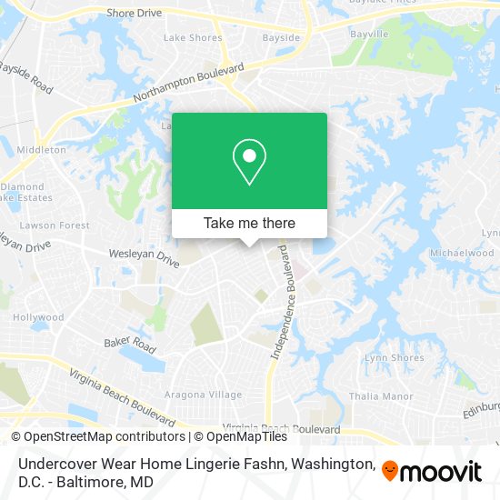Mapa de Undercover Wear Home Lingerie Fashn