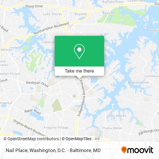 Nail Place map