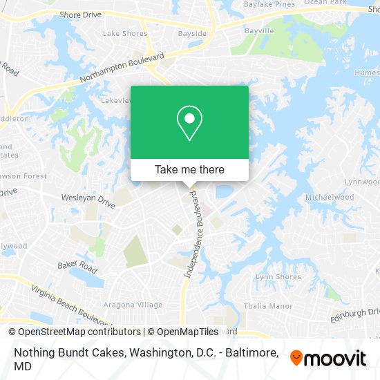 Mapa de Nothing Bundt Cakes