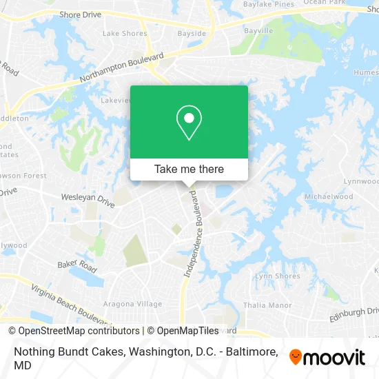 Nothing Bundt Cakes map