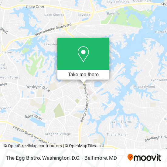 The Egg Bistro map